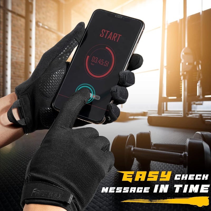 FREETOO Full-Finger Workout Gloves for Men, Padded Gym Gloves with Excellent Grip and Palm Protection - Image 5
